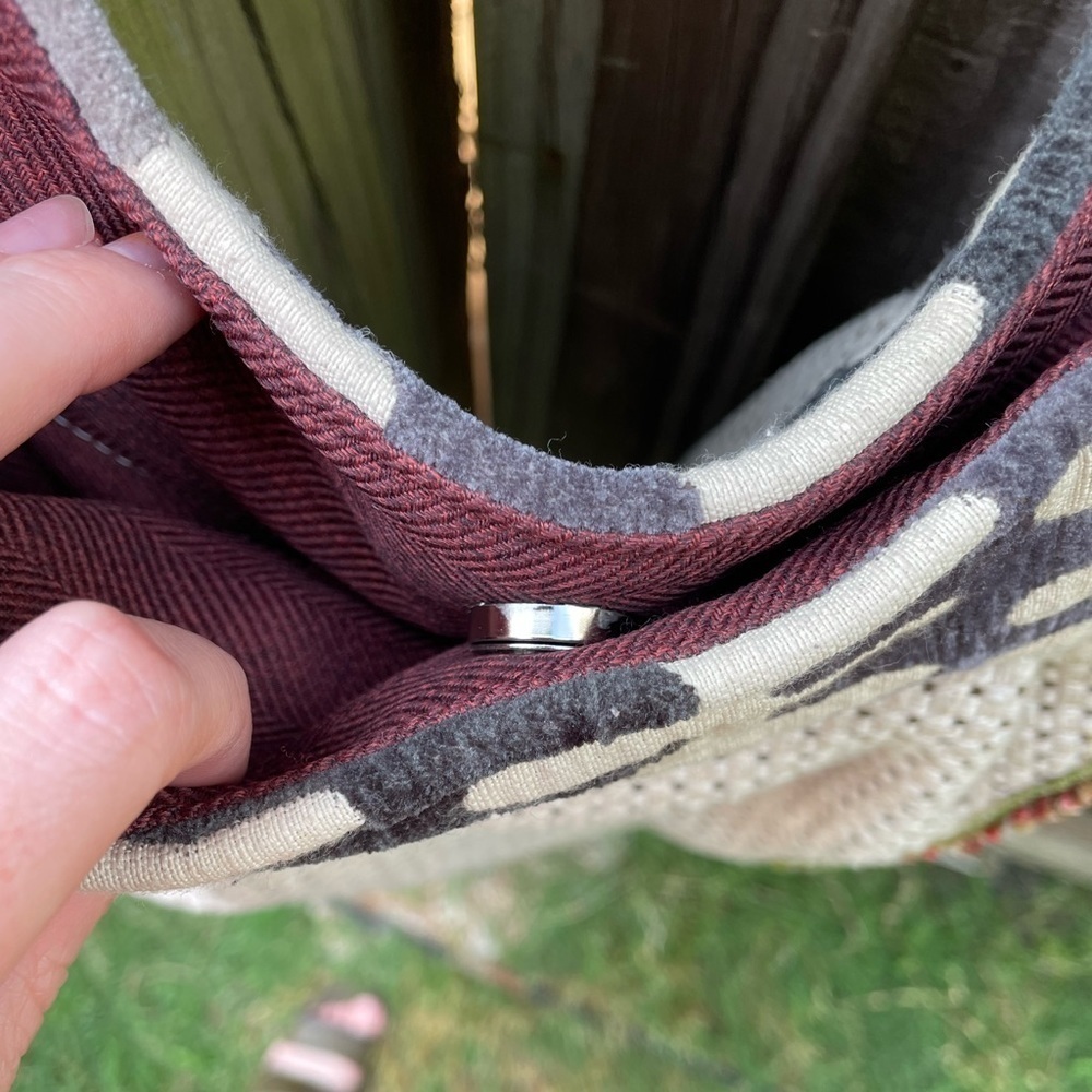 C Hamlin Designs Boho Knit Patchwork Shoulder Hob… - image 5